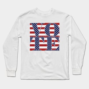 Vintage Vote - Star and Stripe Long Sleeve T-Shirt